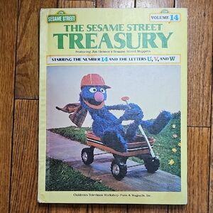 Vintage, 1983, Sesame Street Treasury Volume 14 Book